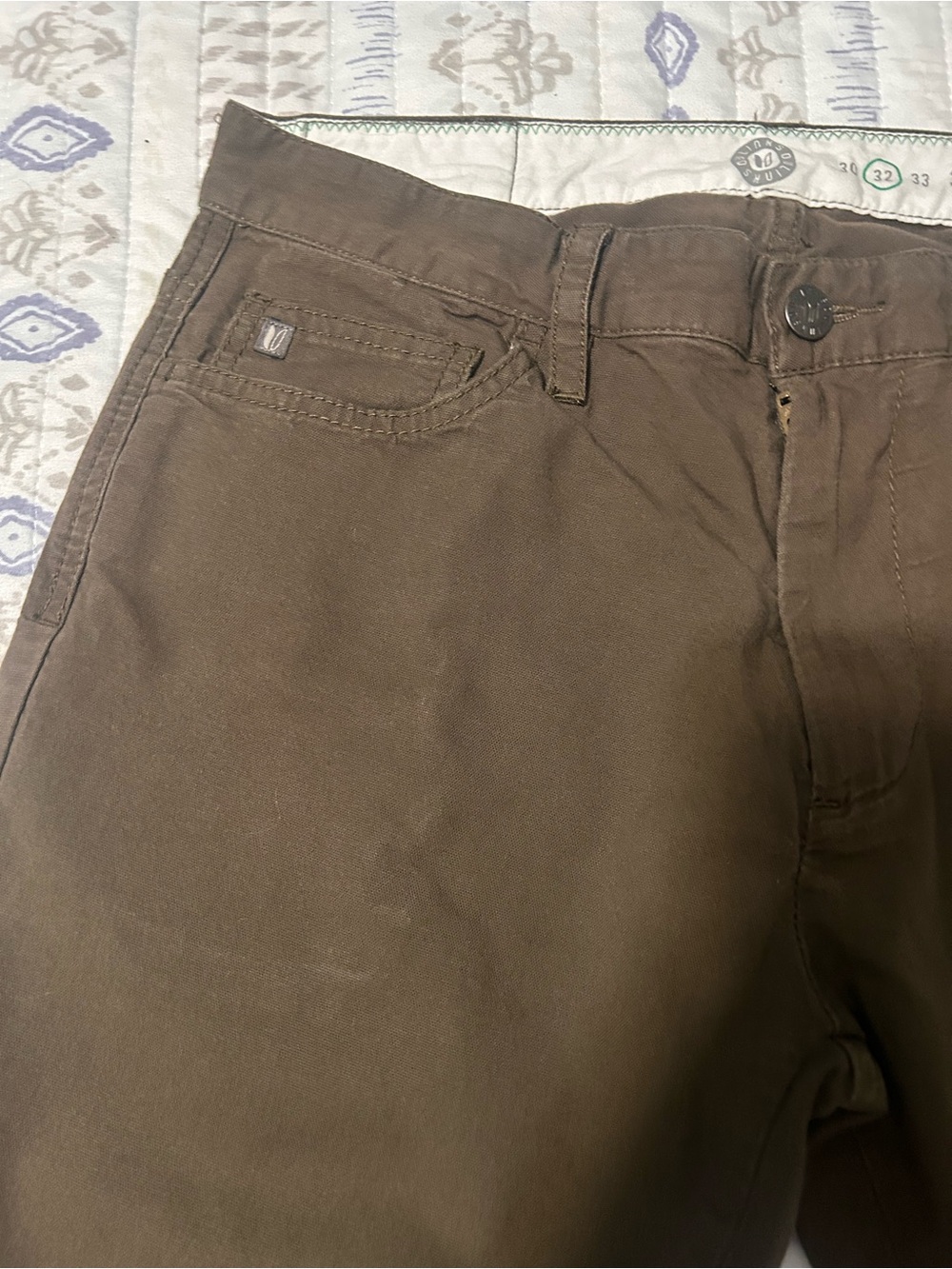 Linksoul Men's Olive Brown Chino Pants